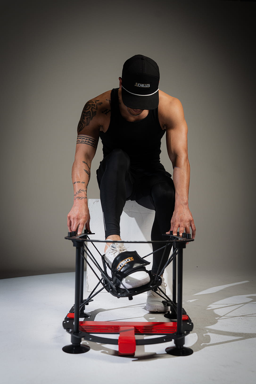 Person using Achilles Elite Package front view