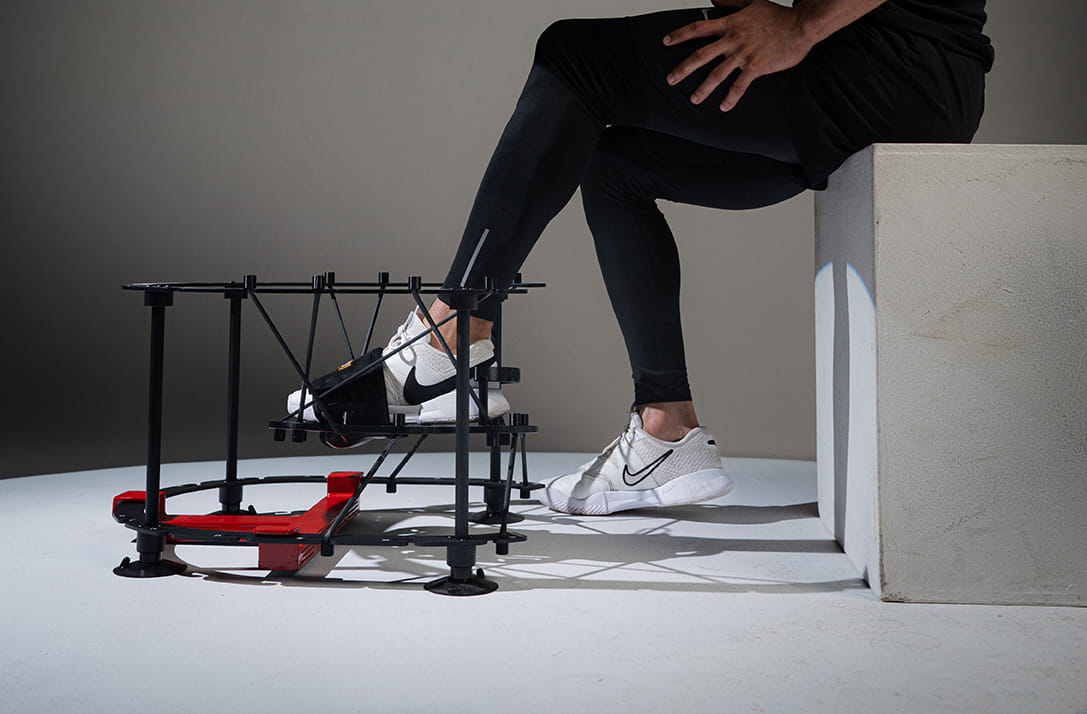 Person using Achilles Elite Package side view